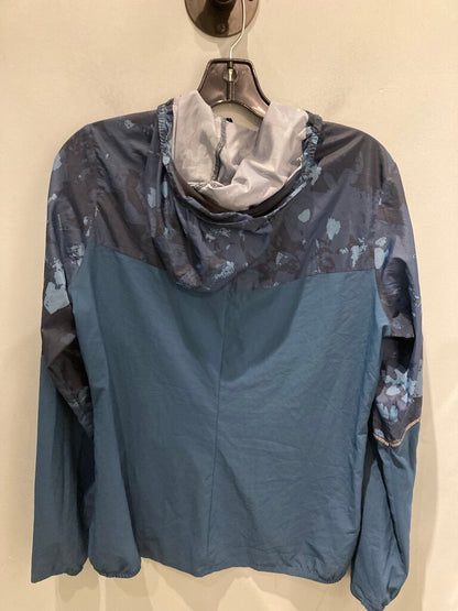 Salomon Wind Jacket, Blue Camo, Women's M
