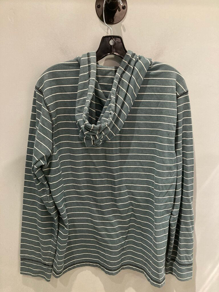 Prana Full Zip Hoody, Green/White, Men's L