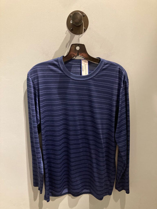 Patagonia LS Crew, Blue Stripe, Men's L