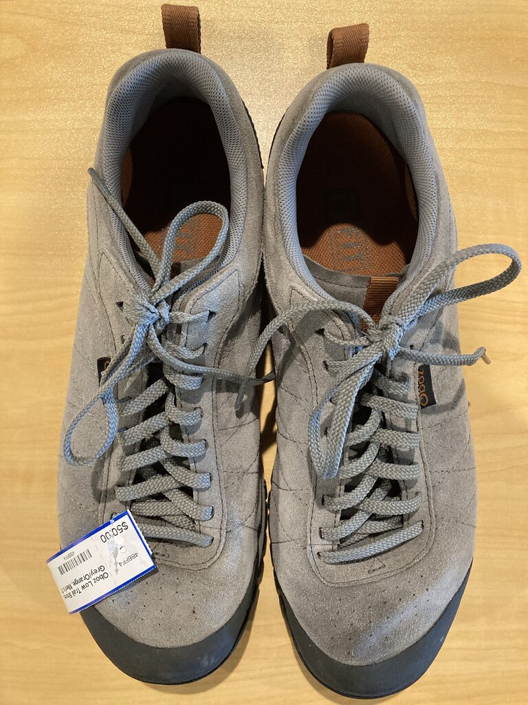 Oboz Low Trail Shoes, Grey/Orange, Men's 11