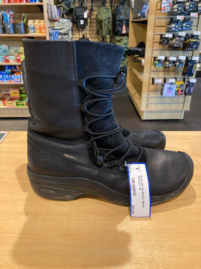 Keen WP Zip Boots, Black, Women's 10