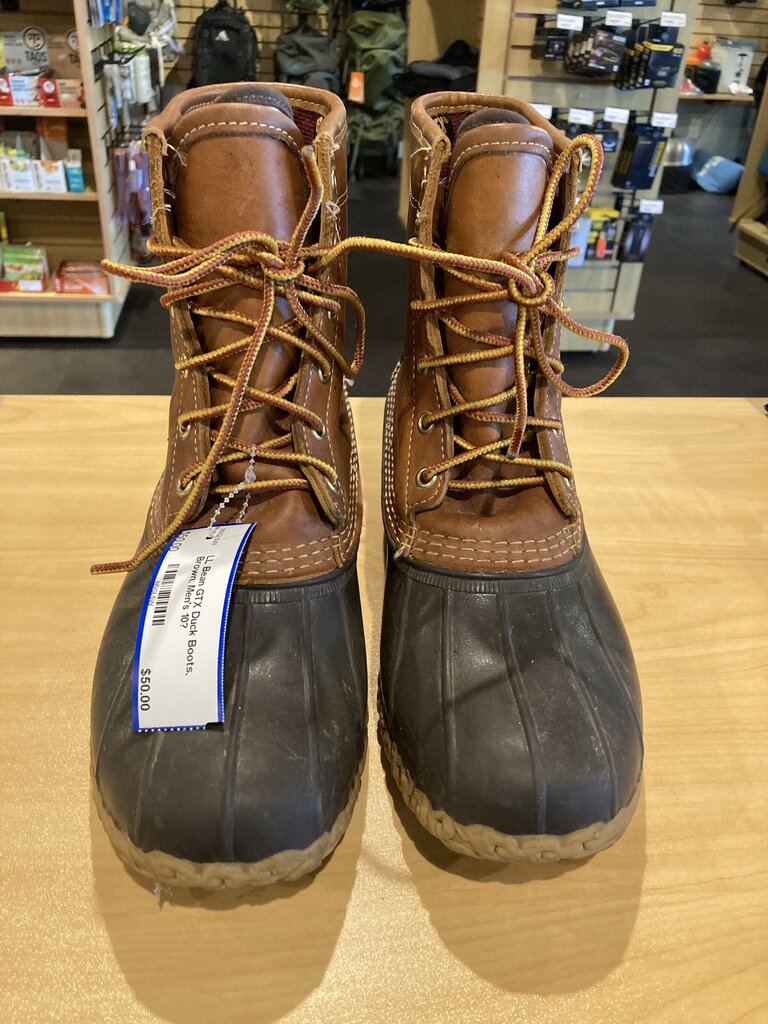 LL Bean GTX Duck Boots, Brown, Men's 10?