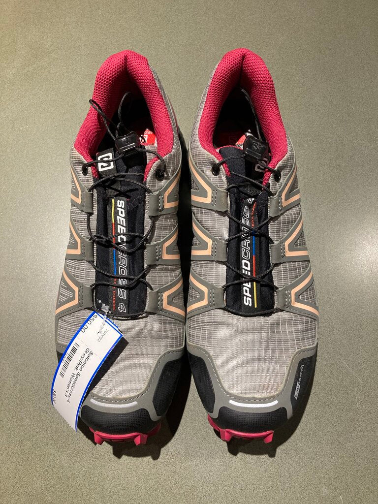 Salomon Speedcross 4, Grey/Pink, Women's 8