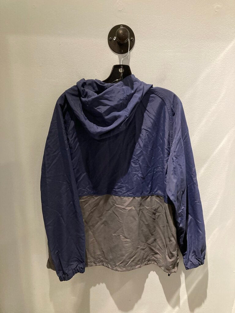LL Bean 1/4 Zip Hoody Jacket, Blue/Grey, Men's M