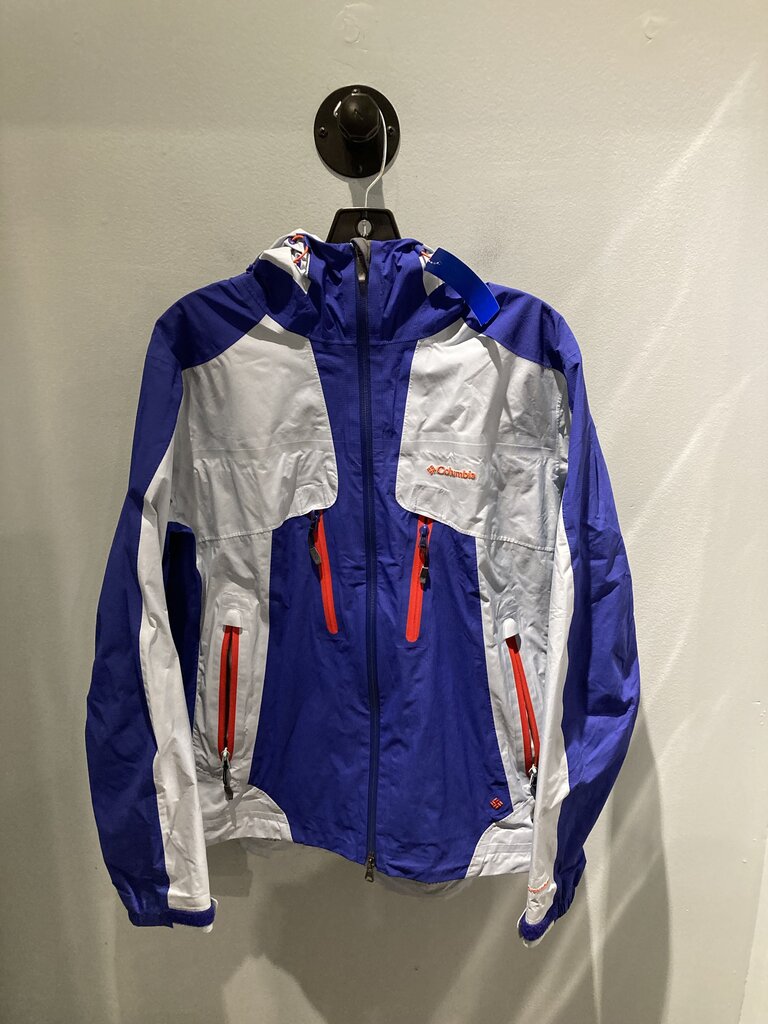 Columbia Rain Jacket, Blue/Red, Women's XL