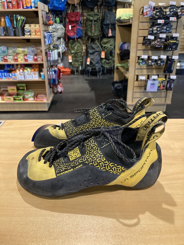 La Sportiva Katana Lace Climbing Shoe, Yellow/Black, Men's 8.5