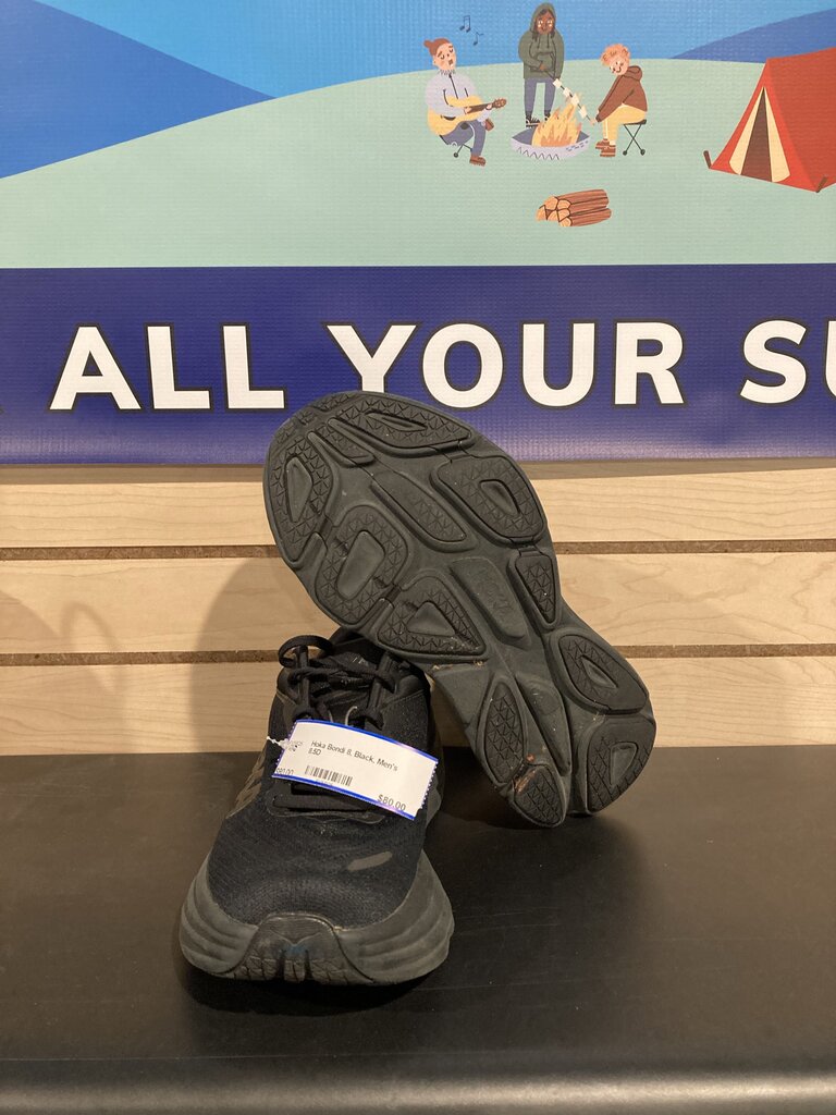 Hoka Bondi 8, Black, Men's 8.5D