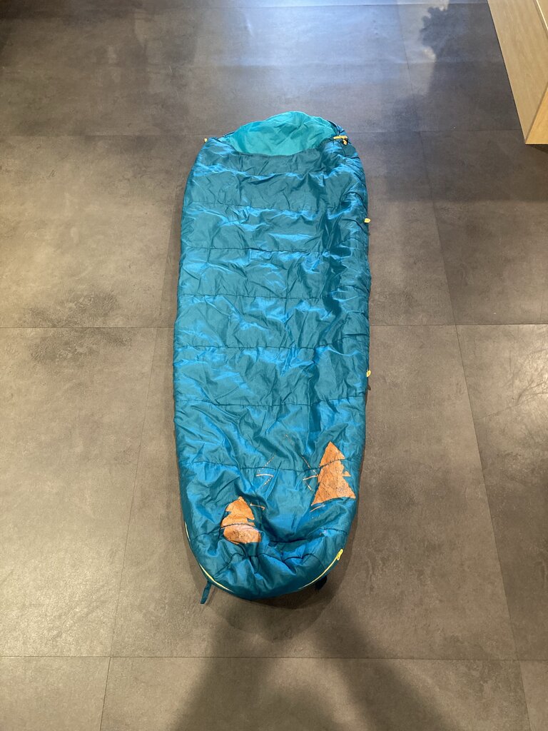 Kelty Little Tree Sleeping Bag, Teal/Yellow, 20 Degree, Kids