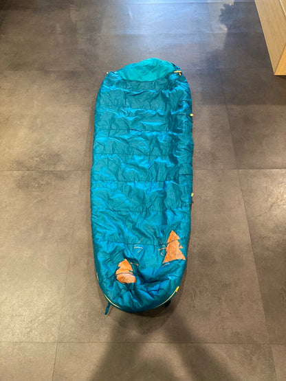 Kelty Little Tree Sleeping Bag, Teal/Yellow, 20 Degree, Kids