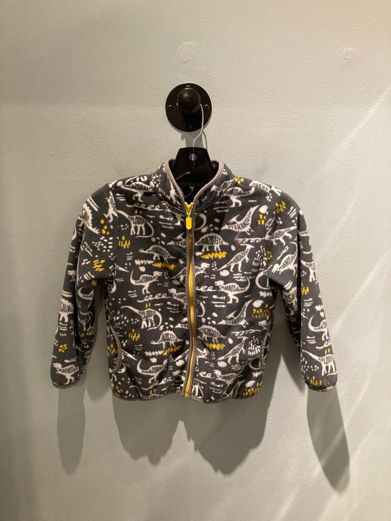 Unknown Fleece Jacket, Grey/Dino, Kid's M?