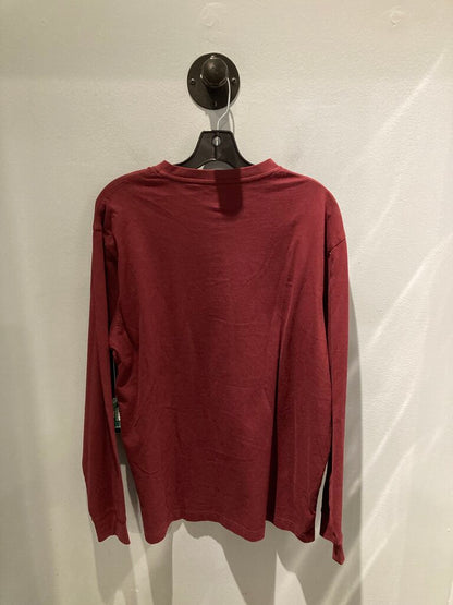 LL Bean LS Henley, Red, Men's M