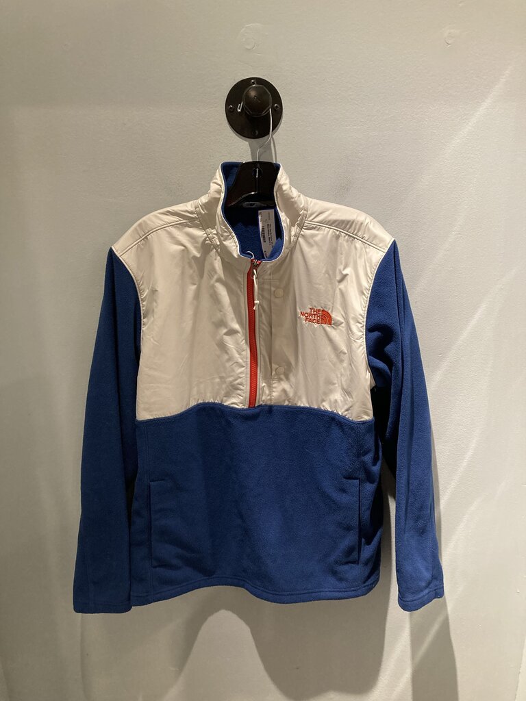 The North Face 1/2 Zip Fleece, Blue/White, Men's L