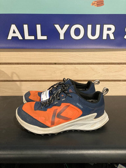 Keen Low WP Hiking Shoes, Orange/Navy, Men's 6