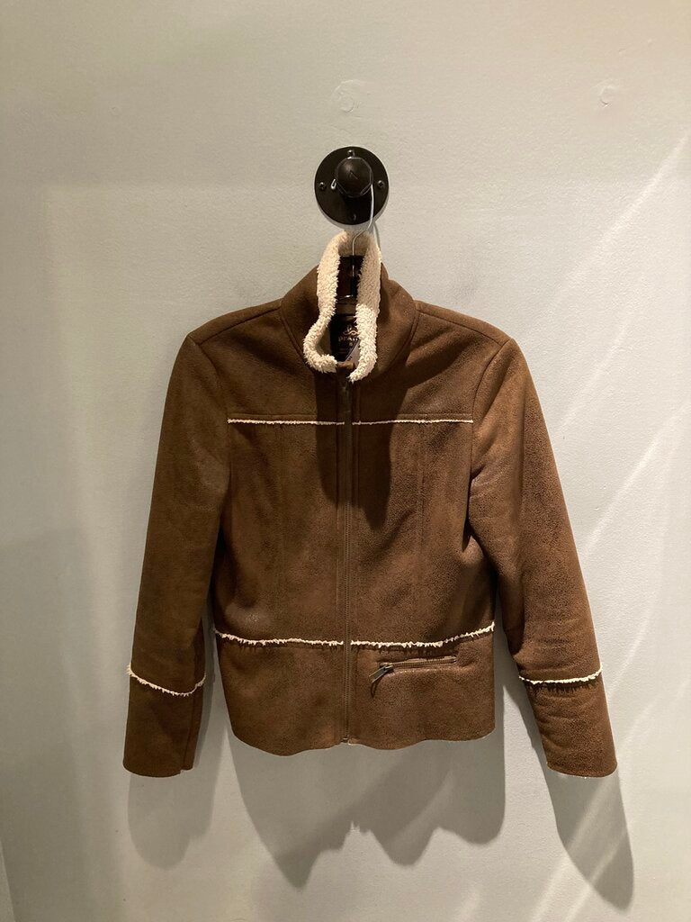 Prana Fleece Lined Jacket, Brown, Women's XS