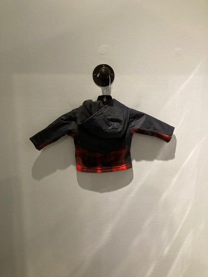 (NWT) Columbia Hooded Zip Fleece, Red/Black, Kid's 3/6 mo