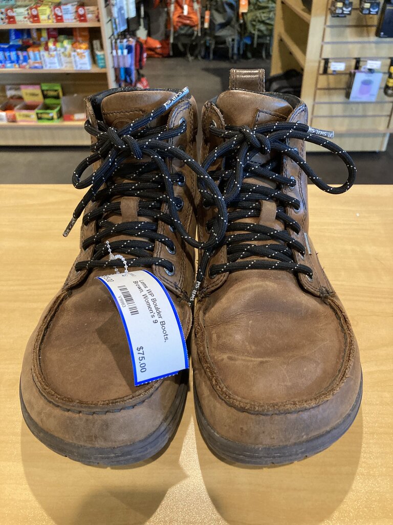 Lems WP Boulder Boots, Brown, Women's 9
