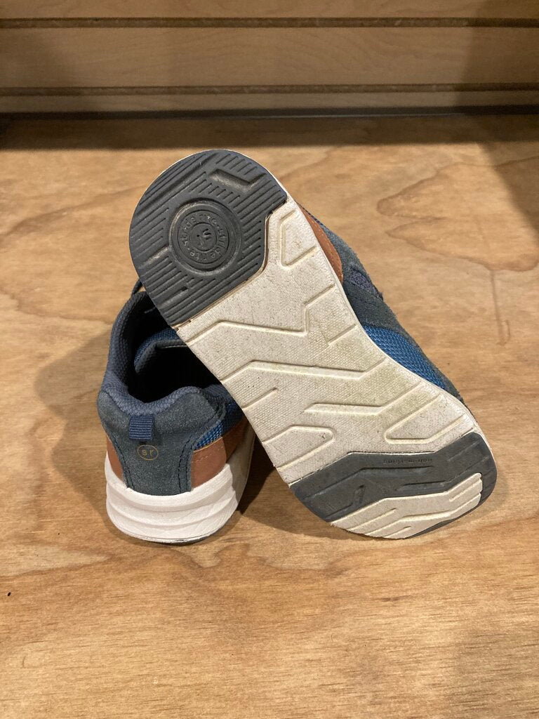 Stride Rite Sneakers, Blue.Brown, Kid's 2