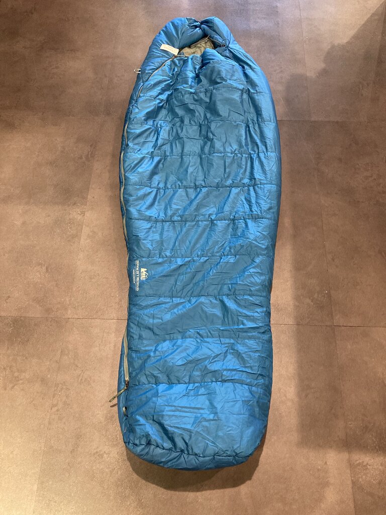 REI Zephyr Sleeping Bag, Blue/Grey, Reg, 25degree