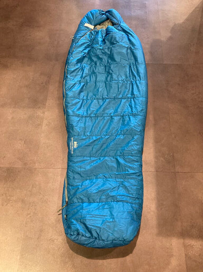 REI Zephyr Sleeping Bag, Blue/Grey, Reg, 25degree