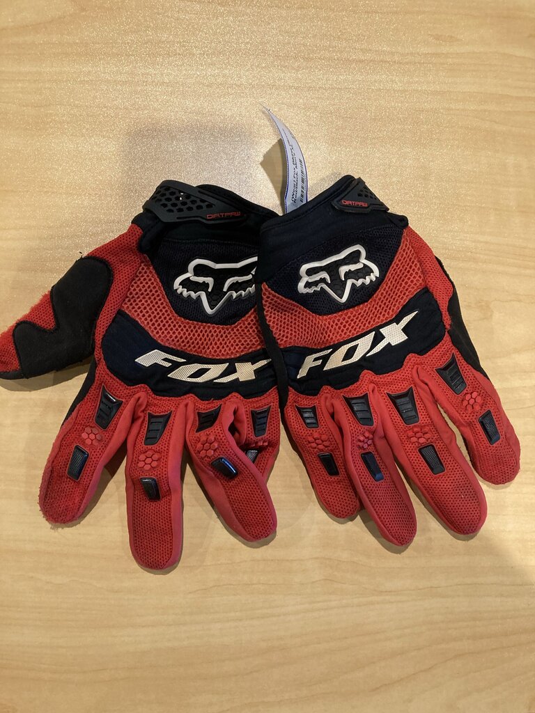 (Wear) Fox Biking Gloves, Red/Black, Men's XL