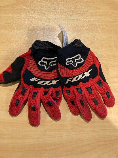 (Wear) Fox Biking Gloves, Red/Black, Men's XL
