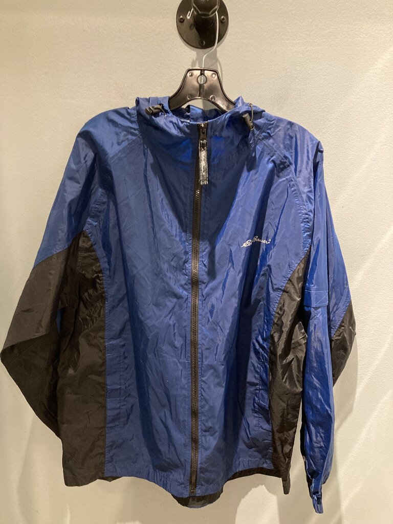 Eddie Bauer Rain Jacket, Blue, Men's M