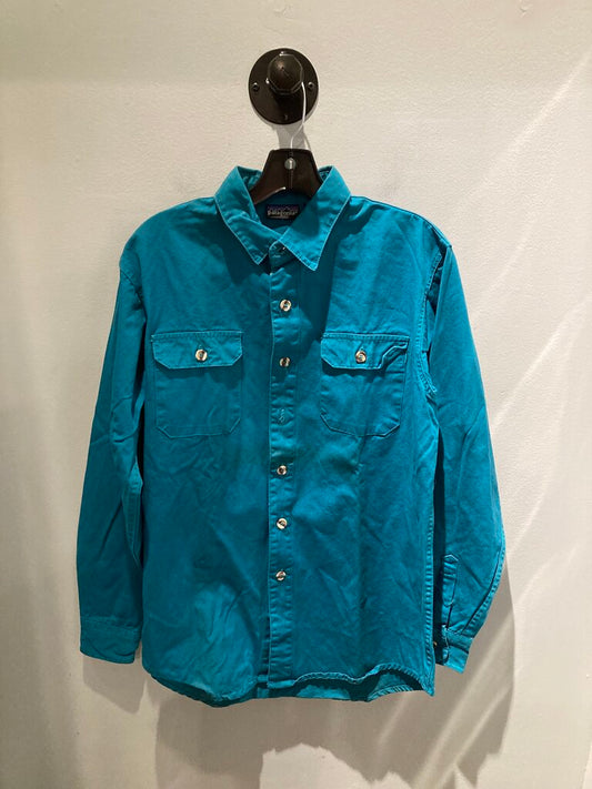 Patagonia LS Button Up, Teal, Men's M 6