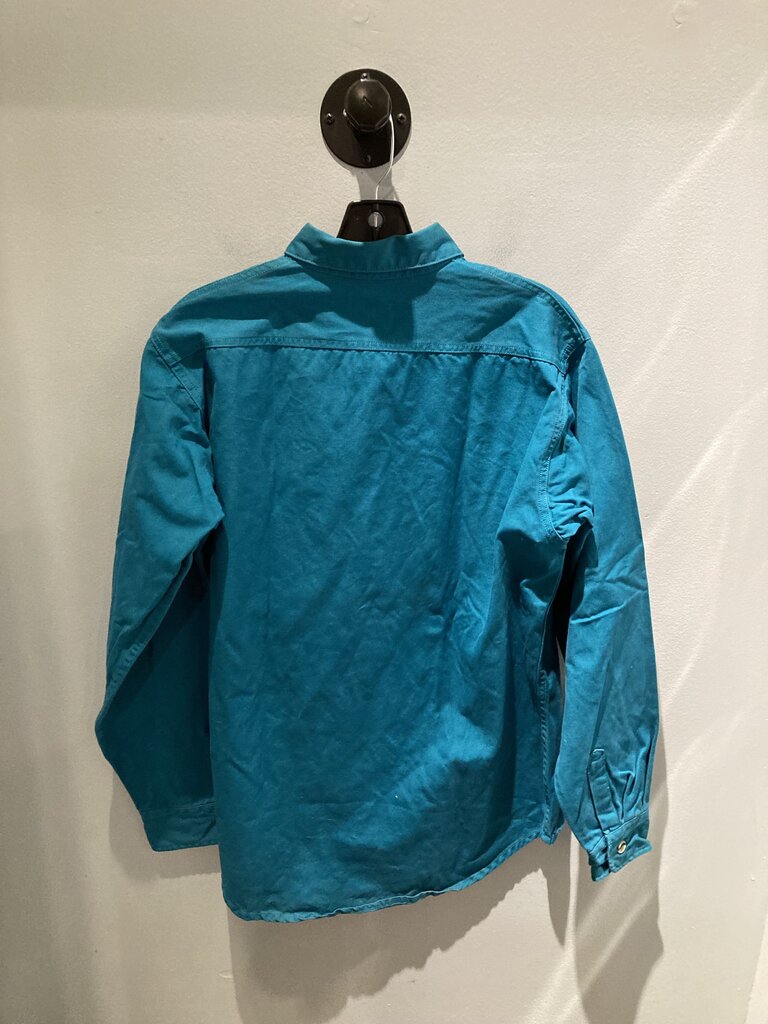 Patagonia LS Button Up, Teal, Men's M 6