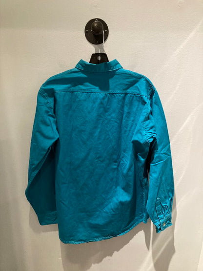 Patagonia LS Button Up, Teal, Men's M 6