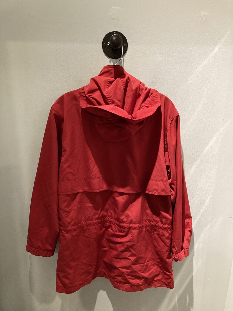 LL Bean Trench Jacket, Red, Women's M
