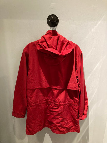 LL Bean Trench Jacket, Red, Women's M