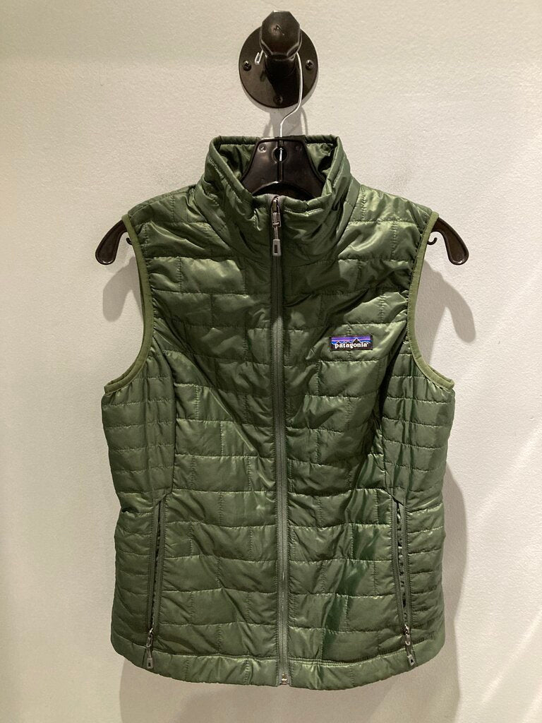 Patagonia Puffy Vest, Green, Women's S