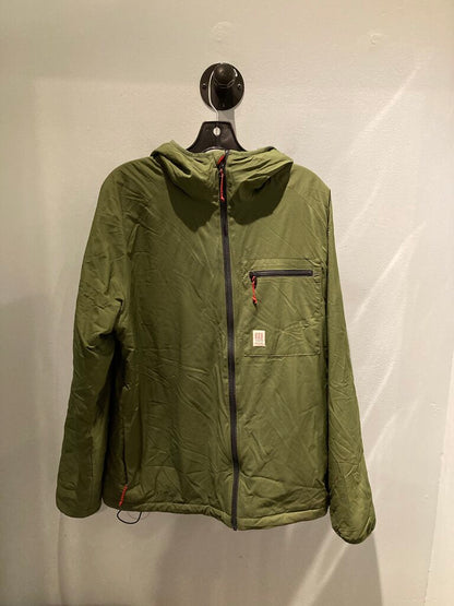 (Stains) Topo Designs Softshell Jacket, Green, Men's XL
