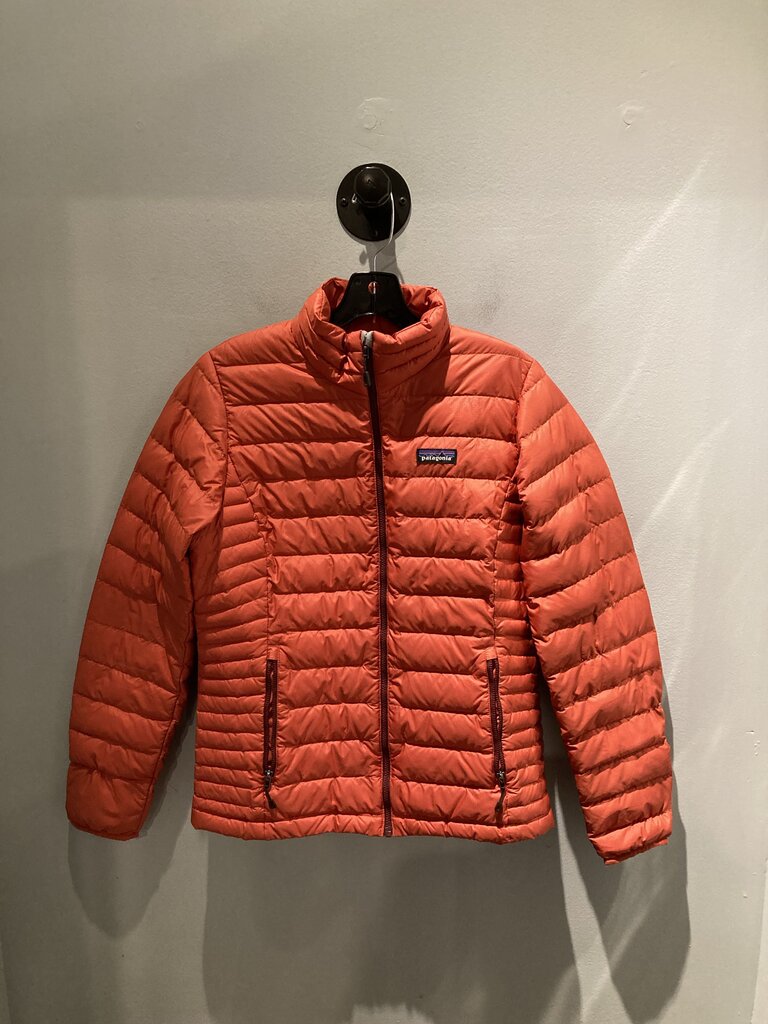 Patagonia Full Zip Puffy Jacket, Pink, Women's M