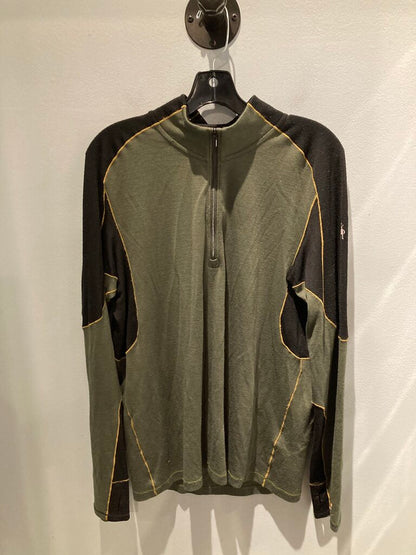 (Wear) Smartwool 1/4 Zip, Green/Black, Men's L