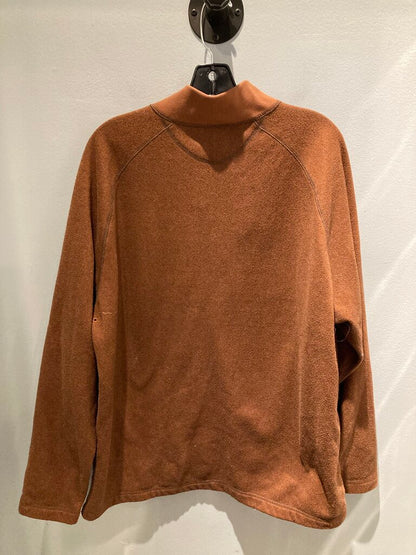 REI 1/4 Button Pullover, Rust Orange, Men's XL