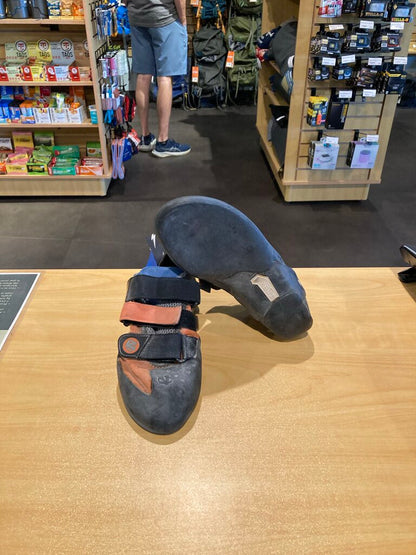 Evolv Climbing Shoes, Orange/Blue/Black, 40