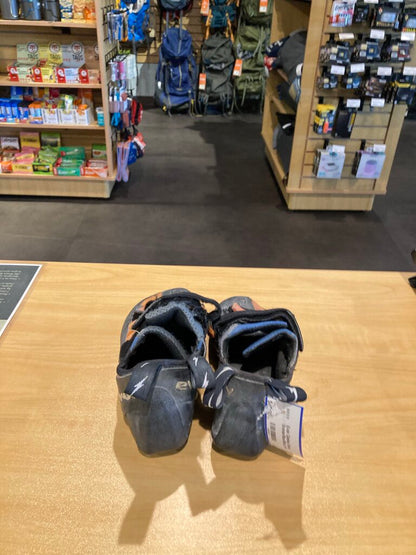 Evolv Climbing Shoes, Orange/Blue/Black, 40