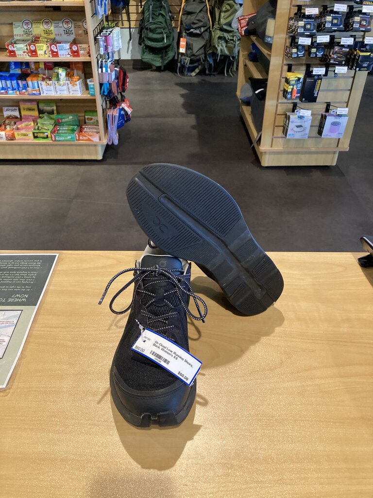 On Cloud Low Running Shoes, Black, Women's 9.5