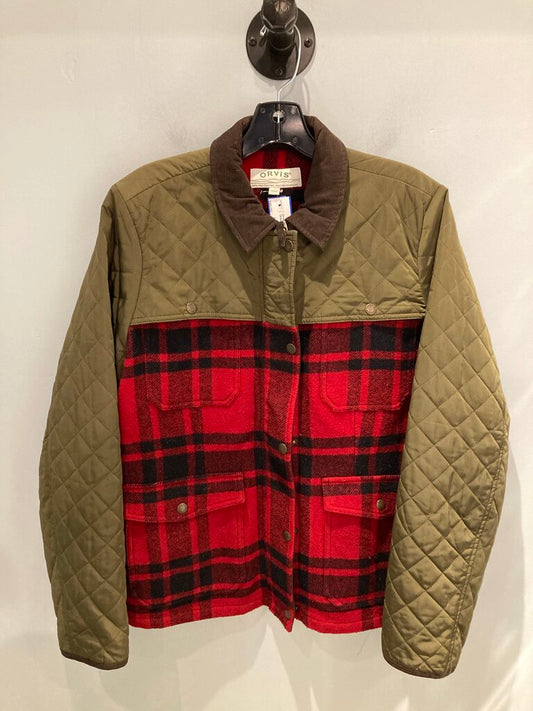 Orvis Wool Blend Chore Coat, Green/Red/Black, Men's L