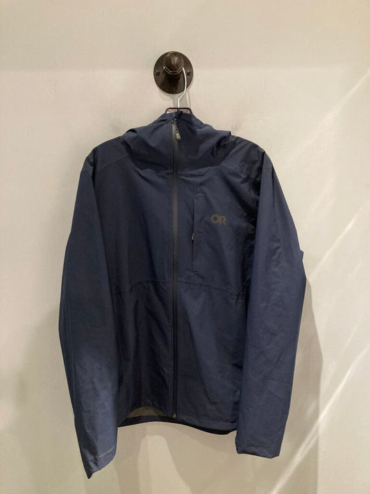 Outdoor Research Rain Jacket, Navy, Men's L