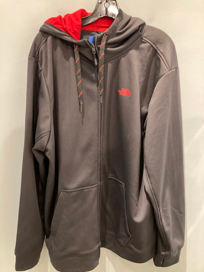 The North Face Zip Hoody, Grey/Red, Men's XXL