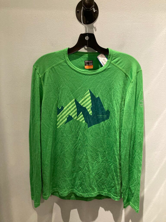 Icebreaker LS Crew, Green, Men's M