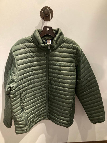 Eddie Bauer Down Puffy, Green, Men's L
