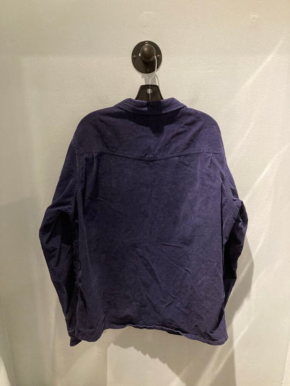 Stio LS Corduroy Snap Shacket, Navy, Men's XL