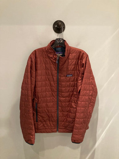 Patagonia Full Zip Nano Puff Jacket, Maroon, Men's M