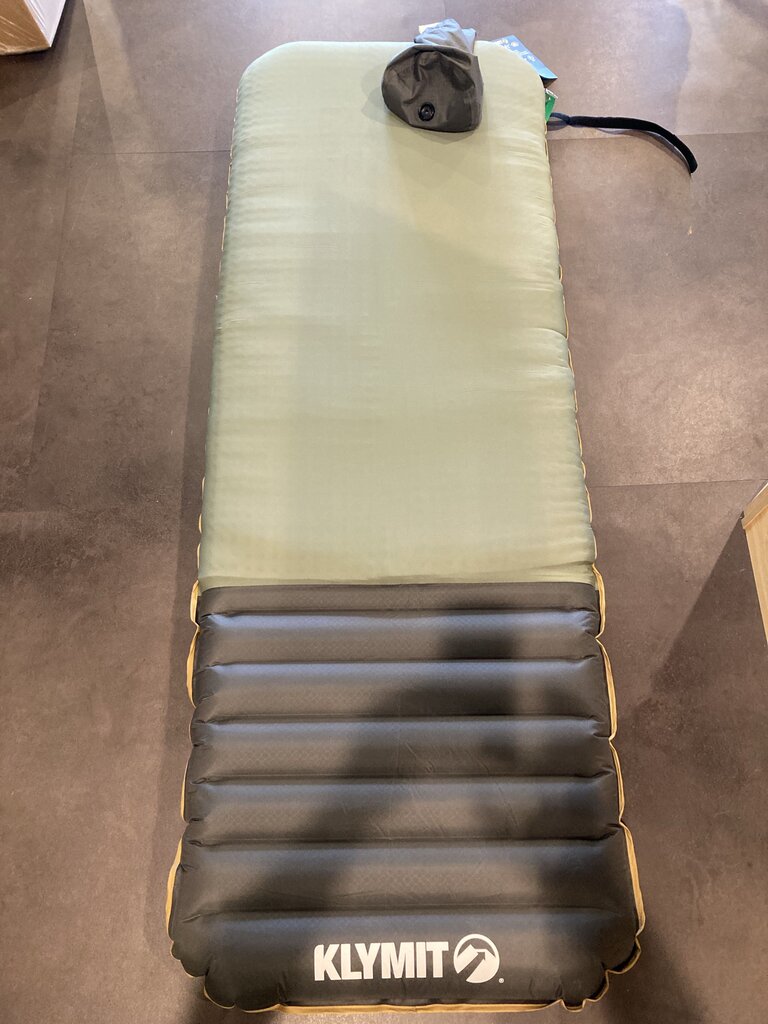 (NWT) Klymit Klymaloft XL Inflatable Sleeping Pad, Grey/Green
