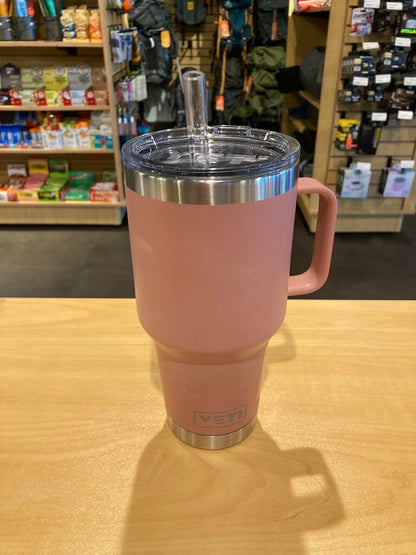 Yeti Insulated Tumbler w/ Straw, Pink, 35oz