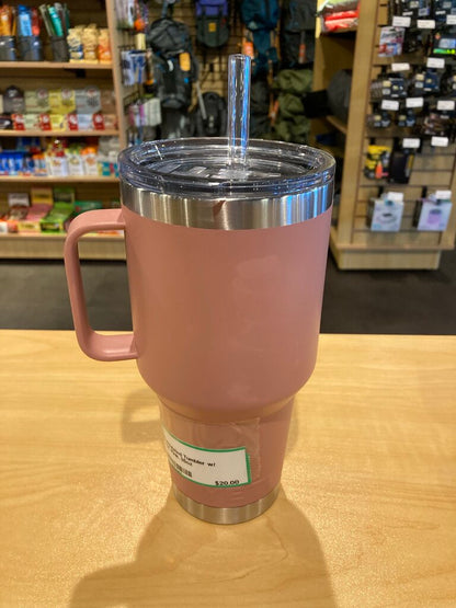 Yeti Insulated Tumbler w/ Straw, Pink, 35oz