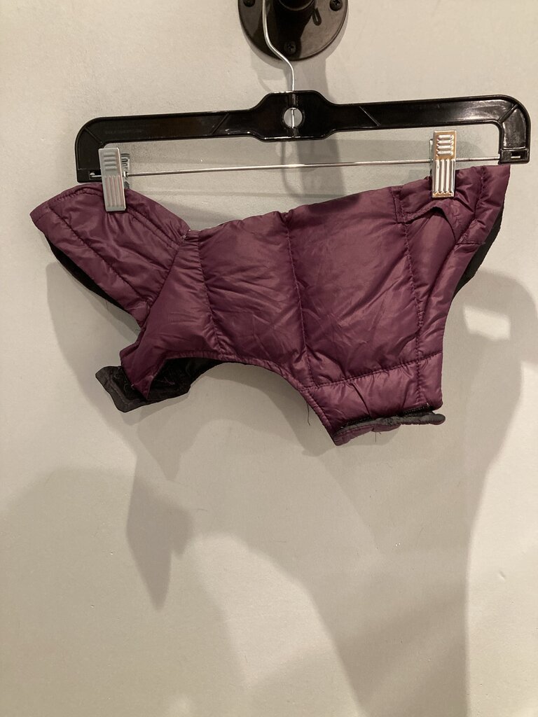 Puffy Dog Sweater, Purple/Black, XS